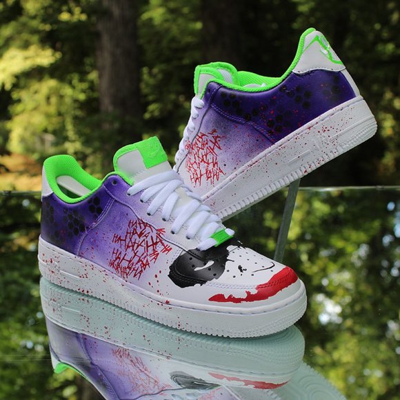 Nike Air Force 1 Low Joker Custom Men’s Size 8.5 - Picture 5 of 16